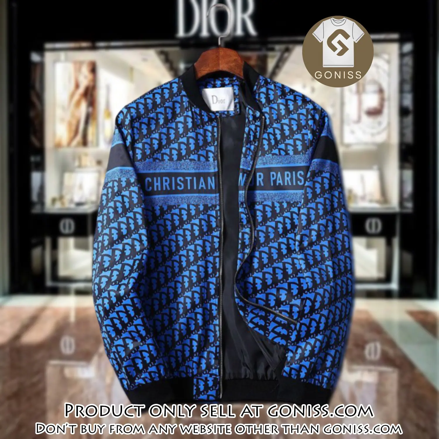 Dior luxury brand varsity zipper jacket vst1033 gn1145937